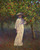 Digital Print - Lady in the garden  Autumn by Leon Kamir-Kaufmann