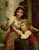 Digital Print - Child and Mother with Bird by Franois Lafon