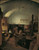 Digital Print - The inside of a forge by Franz Eybl