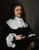 Digital Print - A Portrait Of A Gentleman, Half-Length, With A White Collar And Cuffs And Holding A Pair Of Gloves by Pieter Nason
