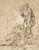 Digital Print - Studies for a Figure Lifted from a Grave or Pit by Cords. by Salvator Rosa
