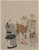 Digital Print - Courtesan on the Town with Attendants at Night by Kubo Shunman