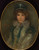 Digital Print - Blue and Coral; The Little Blue Bonnet by James Abbott McNeill Whistler