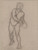 Digital Print - Nude sketch to the assailant to the painting 'Martyrdom of St. Matthias' by Jzef Simmler