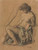 Digital Print - Draped Figure Seated by William Strang