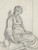 Digital Print - Seated Woman by Dominik Skuteck