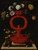 Digital Print - Still life of flowers and grapes in an elaborate ceramic vase, with snails along the bottom ledge by Juan de Espinosa