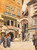 Digital Print - Fleischmarkt in Vienna with figural staffage and a view into Griechengasse by Franz Poledne