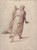 Digital Print - Back View of a Standing Man in a Long Cloak by Cesare Nebbia