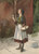Digital Print - Study of a young girl in agarden by Edwin Austin Abbey