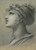 Digital Print - Head of a muse by Pierre-Paul Prud'hon Digital Print - Head of a muse by Pierre-Paul Prud'hon