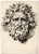 Digital Print - Head of a bearded man with a frightened expression by David Humbert de Superville