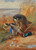 Digital Print - Peregrine falcon and mallard duck on a sandbank by Archibald Thorburn