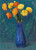 Digital Print - Anemones In Blue Vase by Sigismund Righini