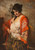 Digital Print - Spanish beauty with guitar by Leopold Schmutzler