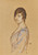Digital Print - Girl in a Blue Dress by Franz von Stuck