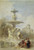 Digital Print - The Fountain on the Prado, Madrid by David Roberts