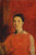 Digital Print - Mdchen in rotem Kleid by Franz Rumpler