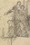 Digital Print - Study of Two Figures on a Balcony by Benjamin Robert Haydon