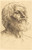 Digital Print - Head of a Man (Tete d'homme) VI by Alphonse Legros