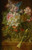 Digital Print - Still Life Of Flowers, Bird And Grasshopper On A Ledge by German School