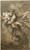 Digital Print - Nude man and boy holding on to a tree while being attacked by a snake by David Humbert de Superville