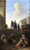 Digital Print - Peasants Before Church Steps by Anton Goubau