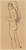 Digital Print - Standing Nude Girl, Facing Left by Egon Schiele
