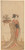 Digital Print - Actor Nakamura Matsuge Portraying a Young Woman Holding a Pot Containing a Dwarf Tree by Katsukawa Shunch