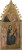 Digital Print - Enthroned Madonna with Child and four saints, above the Crucifixion with Mary and John Ev. by Cristoforo di Bindoccio