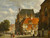 Figures on a sunlit street by Adrianus Eversen: Digital File: JPG