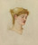 Head Of A Woman by Sir Edward Coley Burne-Jones: Digital File: JPG