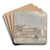Westminster Bridge, the Surrey Side by Samuel Scott Art Drink Coaster set