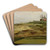View of Lormes by Jean-Baptiste-Camille Corot Art Drink Coaster set