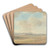 Landscape With Hills in Distance by Willey Reveley Art Drink Coaster set