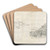 A Steepled Faade and Farm House by Antonie Waterloo Art Drink Coaster set