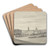 Rome From the Baths of Caracalla by Isaac Weld Art Drink Coaster set