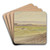 Dendera, Egypt by Edward Lear Art Drink Coaster set Dendera, Egypt by Edward Lear Art Drink Coaster set