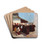 In Front of an Orthodox Church by Julian Falat Drink Coasters - set of 4