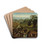 Landscape with Tournament and Hunters by Jan van Scorel Drink Coasters - set of 4