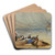 Castle of Chillon, Lake Geneva by Robert Taylor Pritchett Art Drink Coaster set