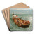 Odysseus And Polyphemus by Arnold Bcklin Art Drink Coaster set