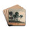 Palm Trees, Red by Winslow Homer Drink Coasters - set of 4 Palm Trees, Red by Winslow Homer Drink Coasters - set of 4