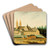 View of the Abbey of Egmond-Binnen by Claes Jacobsz. van der Heck Art Drink Coaster set View of the Abbey of Egmond-Binnen by Claes Jacobsz. van der Heck Art Drink Coaster set