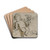 Putti by Jacob de Wit Drink Coasters - set of 4