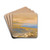The Dead Sea, Jordan by Edward Lear Drink Coasters - set of 4 The Dead Sea, Jordan by Edward Lear Drink Coasters - set of 4