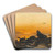 Sunset by Julius Sergius Klever Art Drink Coaster set