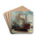 Congested Waters On The Thames by Charles William Wyllie Drink Coasters - set of 4