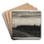 Huse ved stranden Sommernat by Carl Bloch Art Drink Coaster set