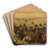 Battle of Lekkerbeetjen by Sebastian Vrancx Art Drink Coaster set